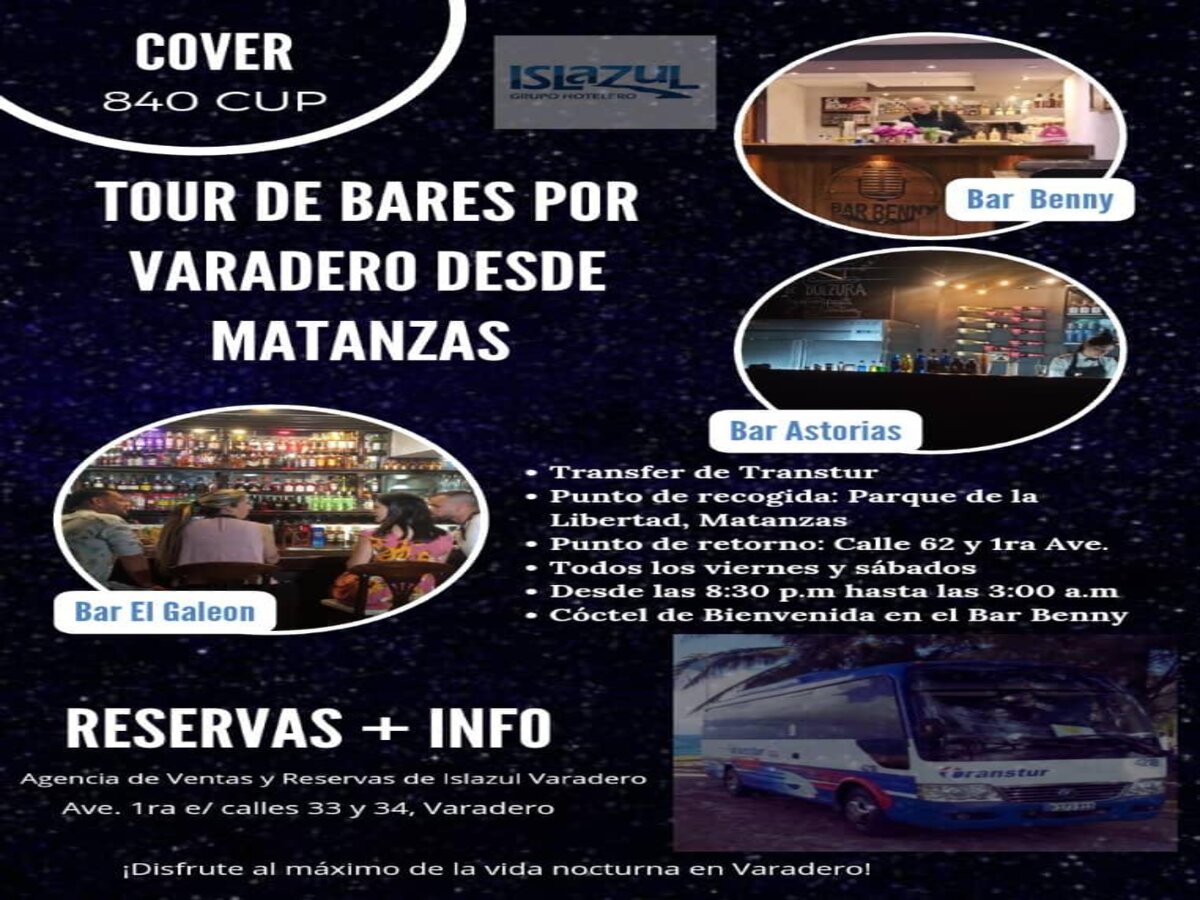 Tour de Bares desde Ciudad de Matanzas